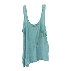 Splash Sheer Blue Tank Top Size 1X/XL Fair Condition